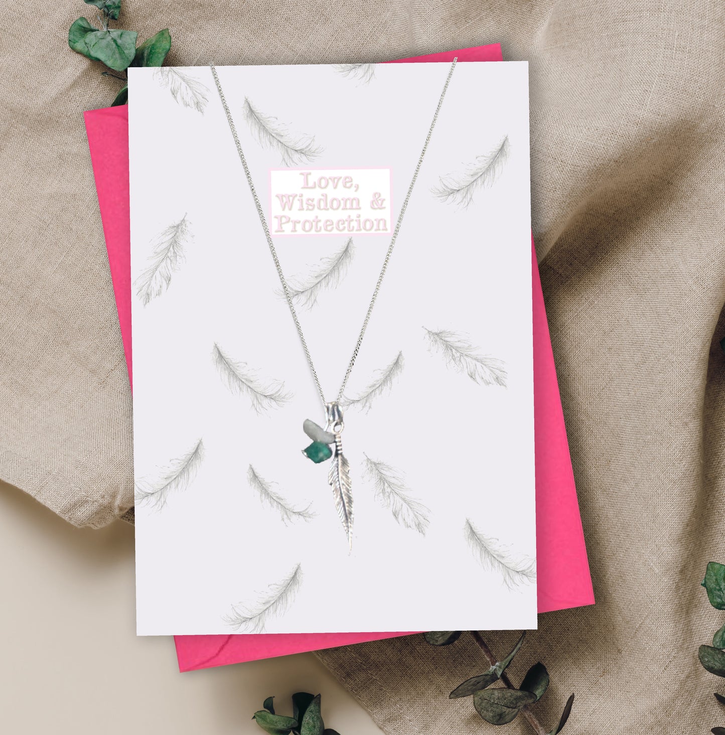 Silver Charm Necklace Cards & Gifts Collection - Crumble and Core