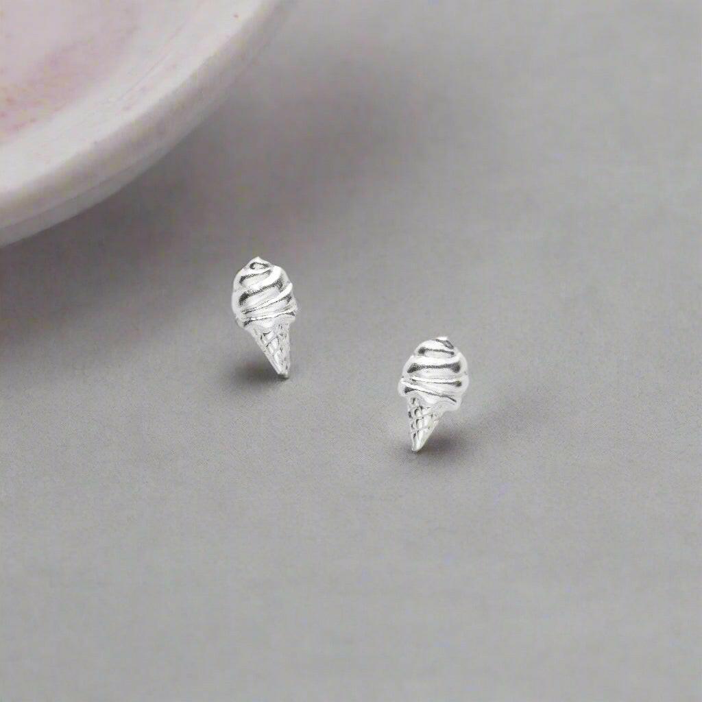 Silver Stud Earrings – 925 Sterling Silver Hypoallergenic Lightweight Jewelry - Crumble and Core