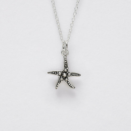 Stunning Sterling Silver Starfish Pendant Necklace - Perfect for Sea Lovers - Crumble and Core