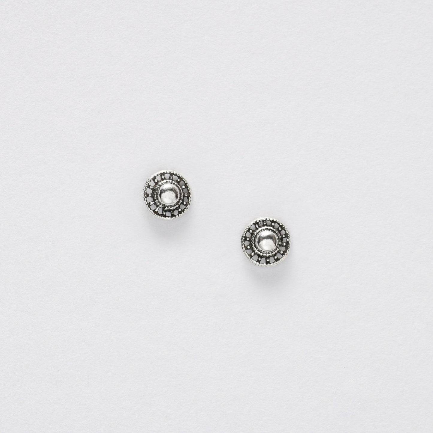 Silver Stud Earrings – Lightweight 925 Sterling Silver Hypoallergenic Studs - Crumble and Core
