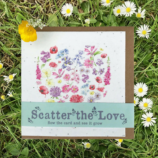 Scatter the Love Plantable Garden Shed Seed Card - Crumble and Core
