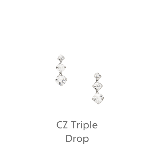 Sterling Silver Champagne Glasses Stud Earrings Gift Set Perfect for Celebrations - Crumble and Core