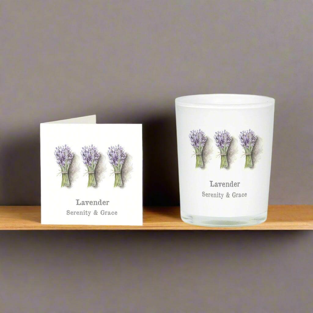 Boxed Scented Candle and Card - The Perfect Gift Set for Relaxation and Thoughtfulness - Crumble and Core