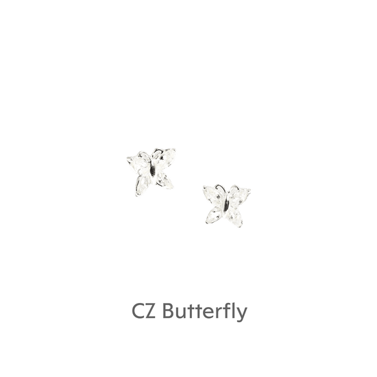 Sterling Silver Stud Earrings with Sentimental Gift Box - Crumble and Core