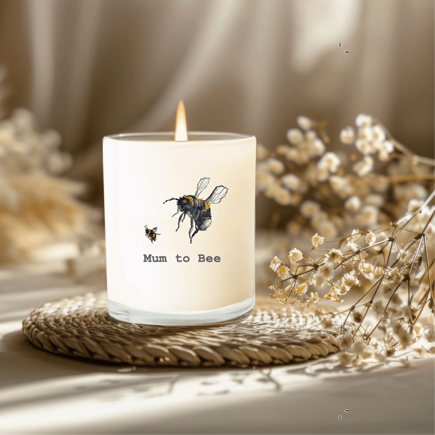 Mum to Be Boxed Scented Candle and Card - The Perfect New Mum Gift - Crumble and Core