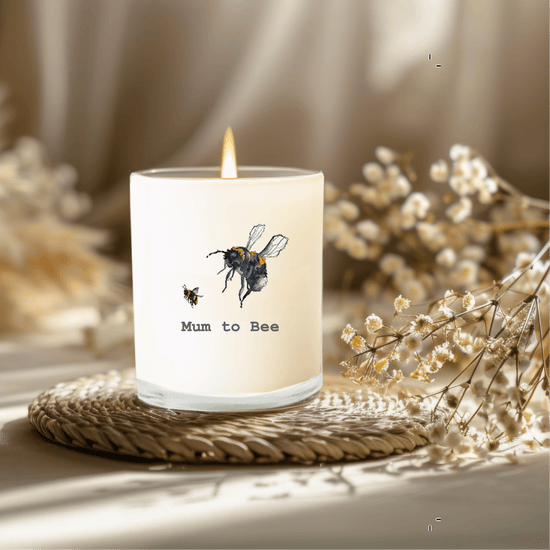 Mum to Be Boxed Scented Candle and Card - The Perfect New Mum Gift - Crumble and Core