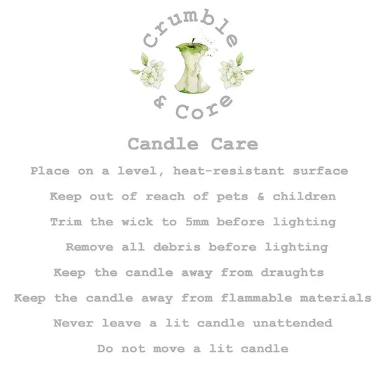 Romantic Scented Candle with Organza Bag - Perfect Gift for Your Loved One - Vegan Candle - Crumble and Core