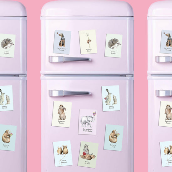 Adorable Encouragement and Positivity Greeting Card and Fridge Magnet - Crumble and Core