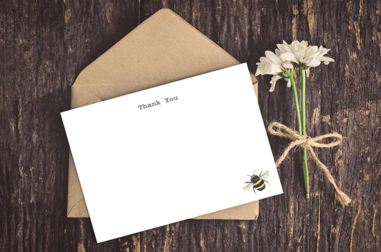 Bumble Bee Note Cards - Crumble and Core