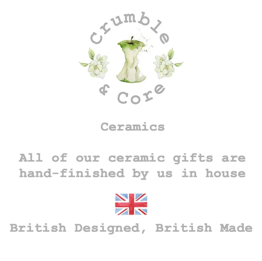 Ceramic Coaster - Humorous Drinkware Gift for Coffee Lovers - Crumble and Core