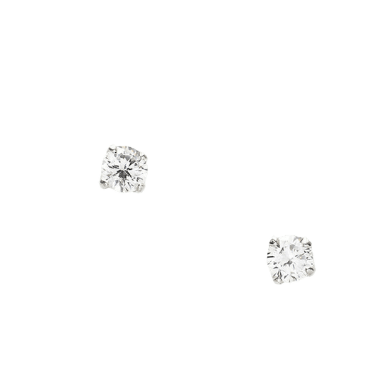 Sterling Silver Stud Earrings on Floral 70th Birthday Card - Perfect Milestone Birthday Gift - Crumble and Core