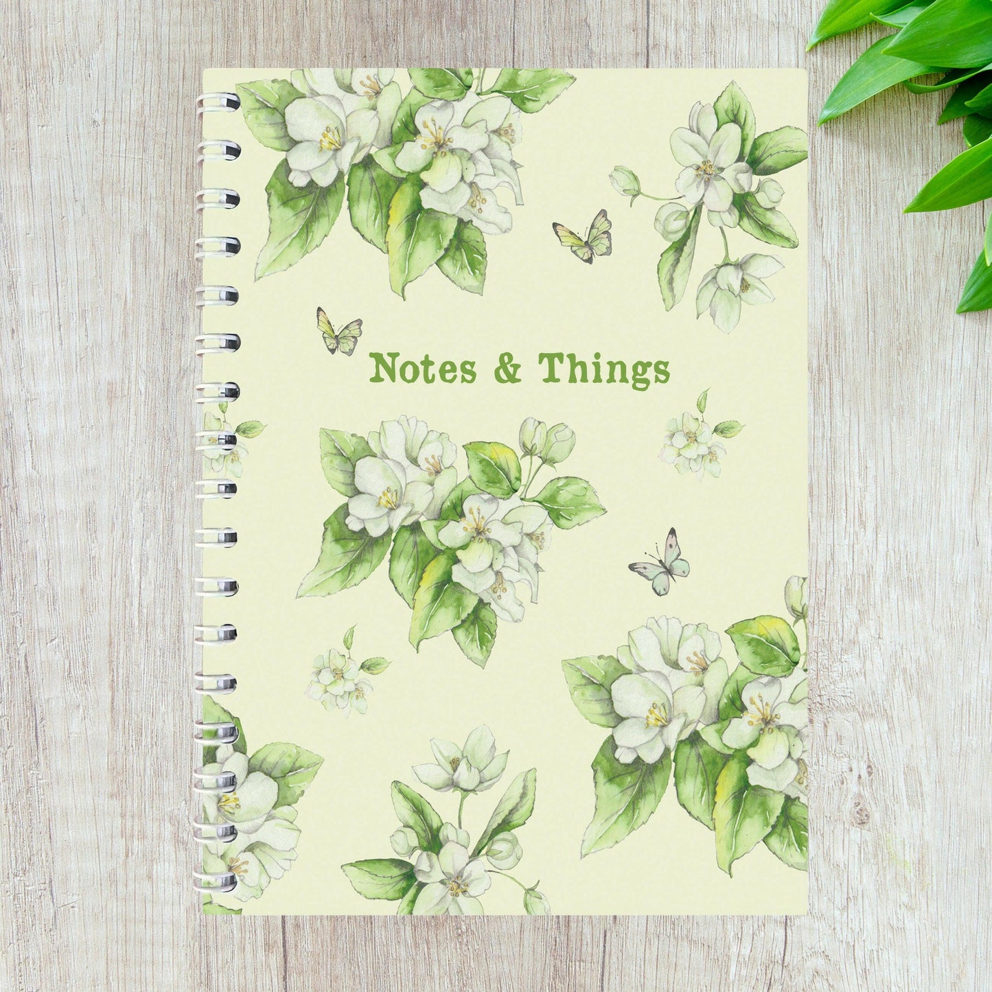 Wire Bound Notebook for Easy Planning and Note-Taking - Pretty Floral Gift for Her - Crumble and Core