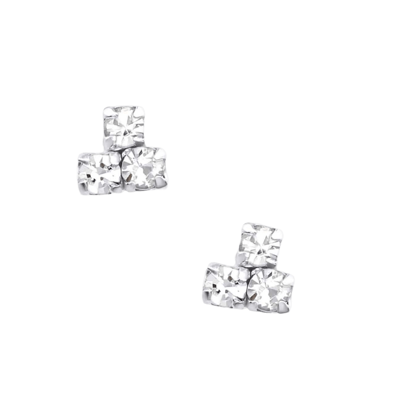 Sterling Silver Stud Earrings - Hand finished Garden Themed Gift - Boxed Jewellery - Crumble and Core