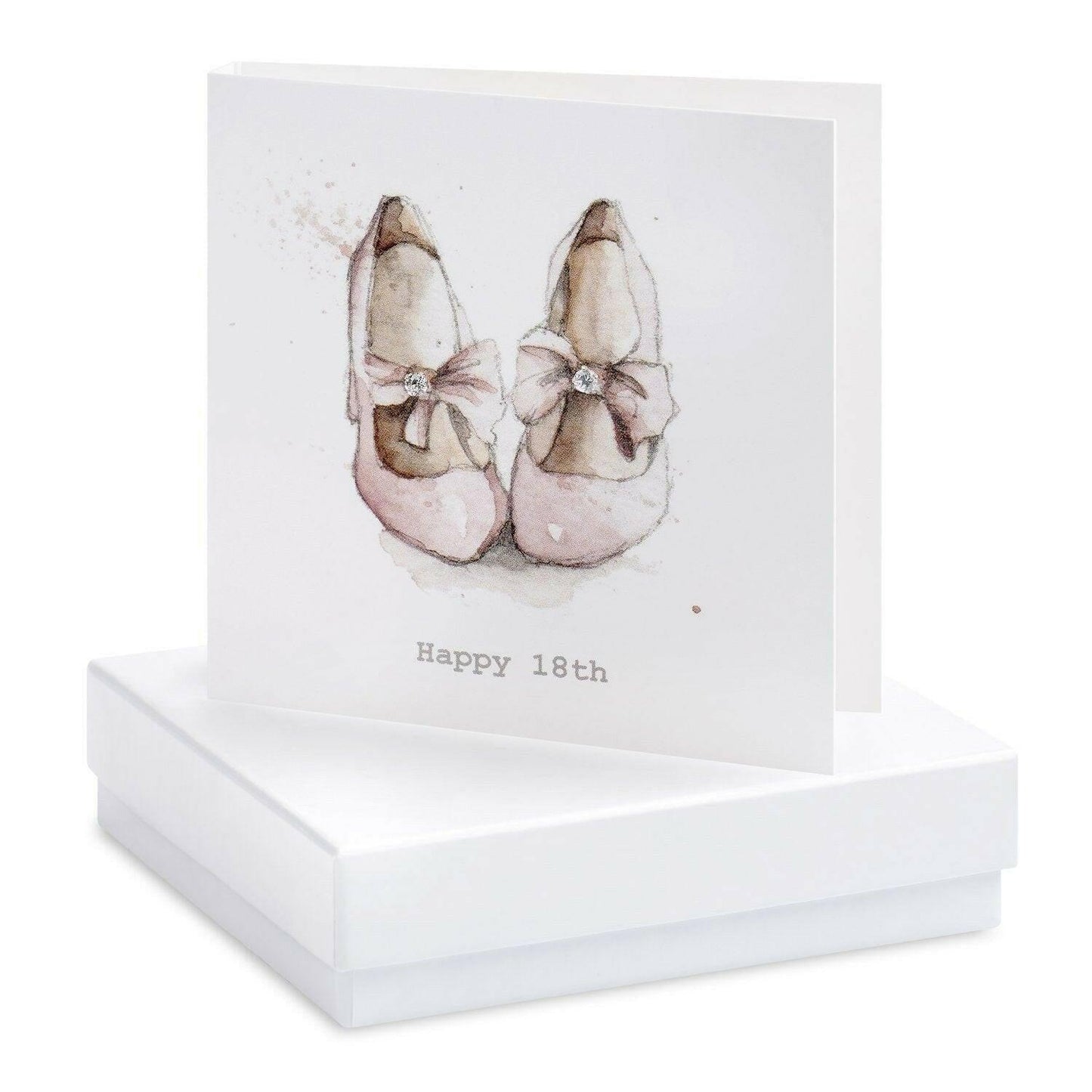Sterling Silver Stud Earrings on Party Shoes Card - A Fun Gift for Ages 18 - Crumble and Core