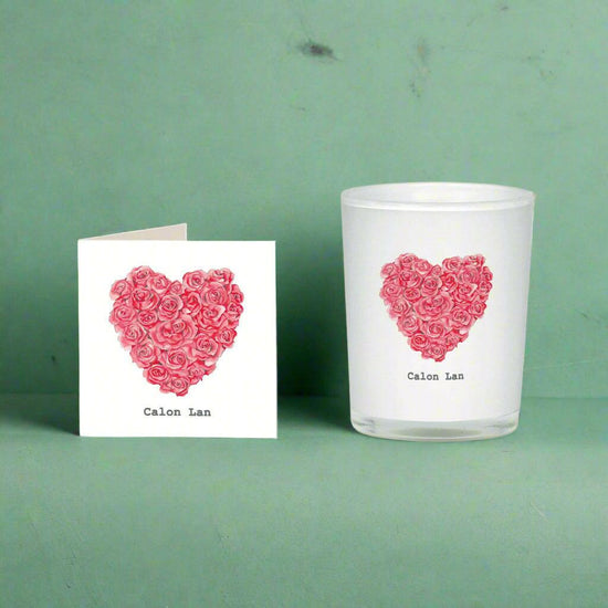 Calon Lan Welsh Boxed Scented Candle Card Set - Welsh Gift - Crumble and Core