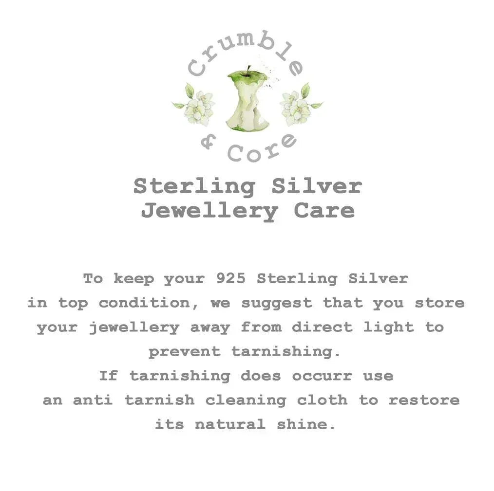 Sterling Silver Studs Gift Card - Sparkly Earrings for a Special Gran - Crumble and Core