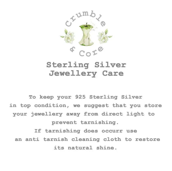 Sterling Silver Studs Gift Card - Sparkly Earrings for a Special Gran - Crumble and Core
