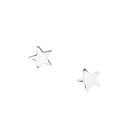 Sterling Silver Star Stud Earrings with Gift Box Birthday Card - Crumble and Core