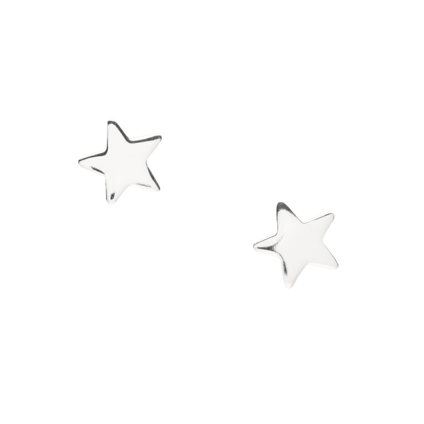 Sterling Silver Star Stud Earrings - Handcrafted Thank you Congratulations Gift - Crumble and Core