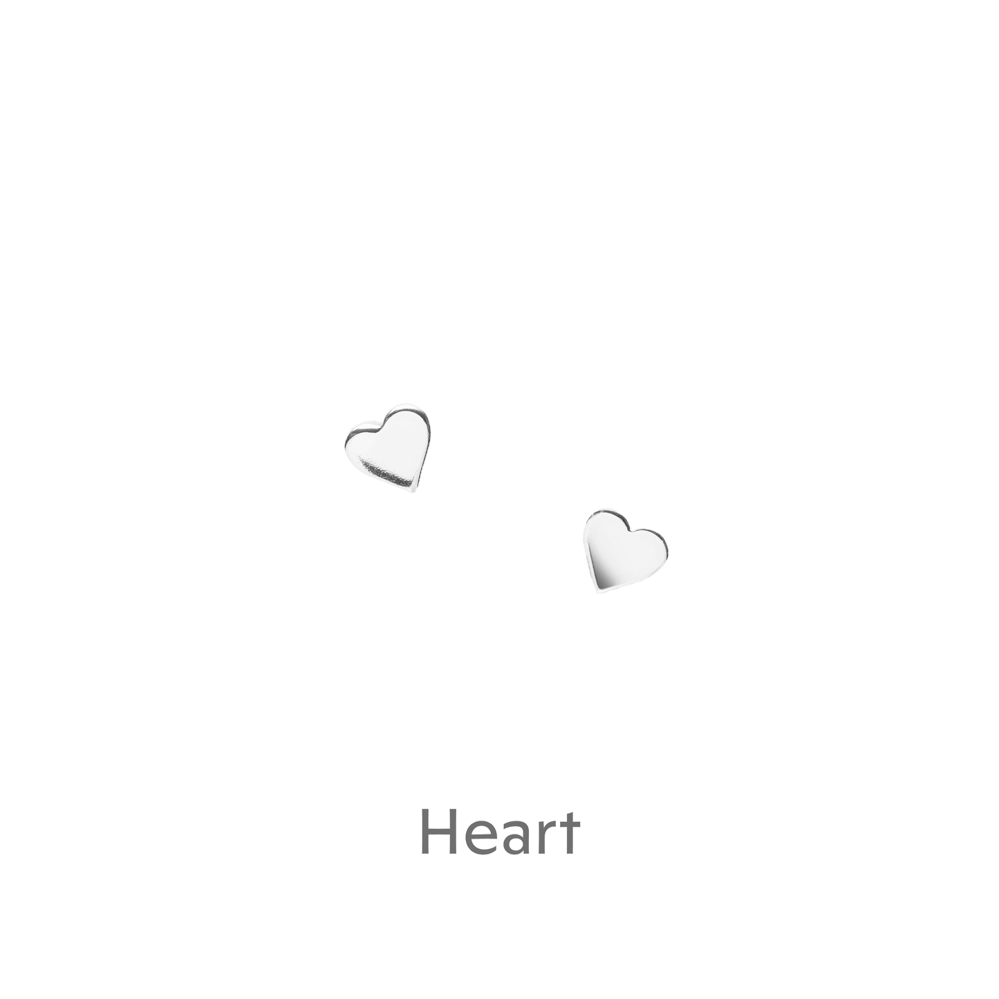 Birthday Card with Sterling Silver Heart Stud Earrings - Perfect Gift for Her - Crumble and Core