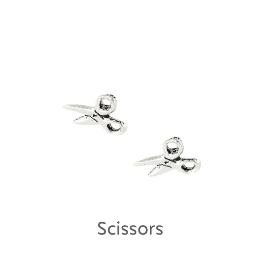 Sterling Silver Stud Earrings - Perfect Gift for Crafting and Sewing Enthusiasts Gift-Boxed - Crumble and Core