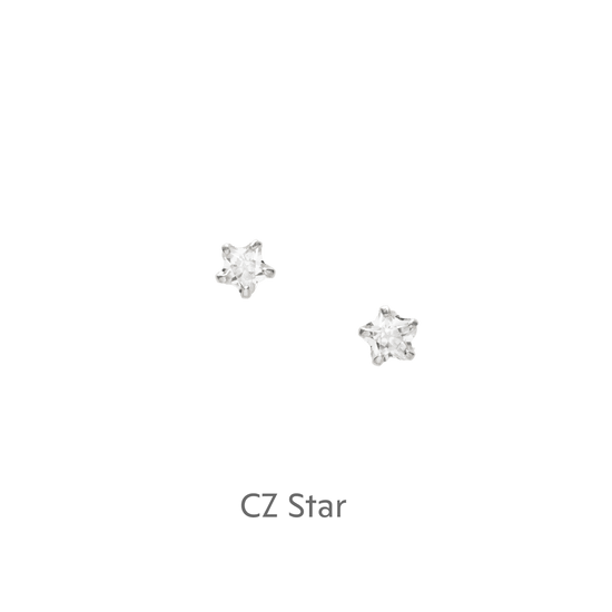 Sterling Silver Star Stud Earrings on Gift Card - Ideal for Any Occasion - Crumble and Core
