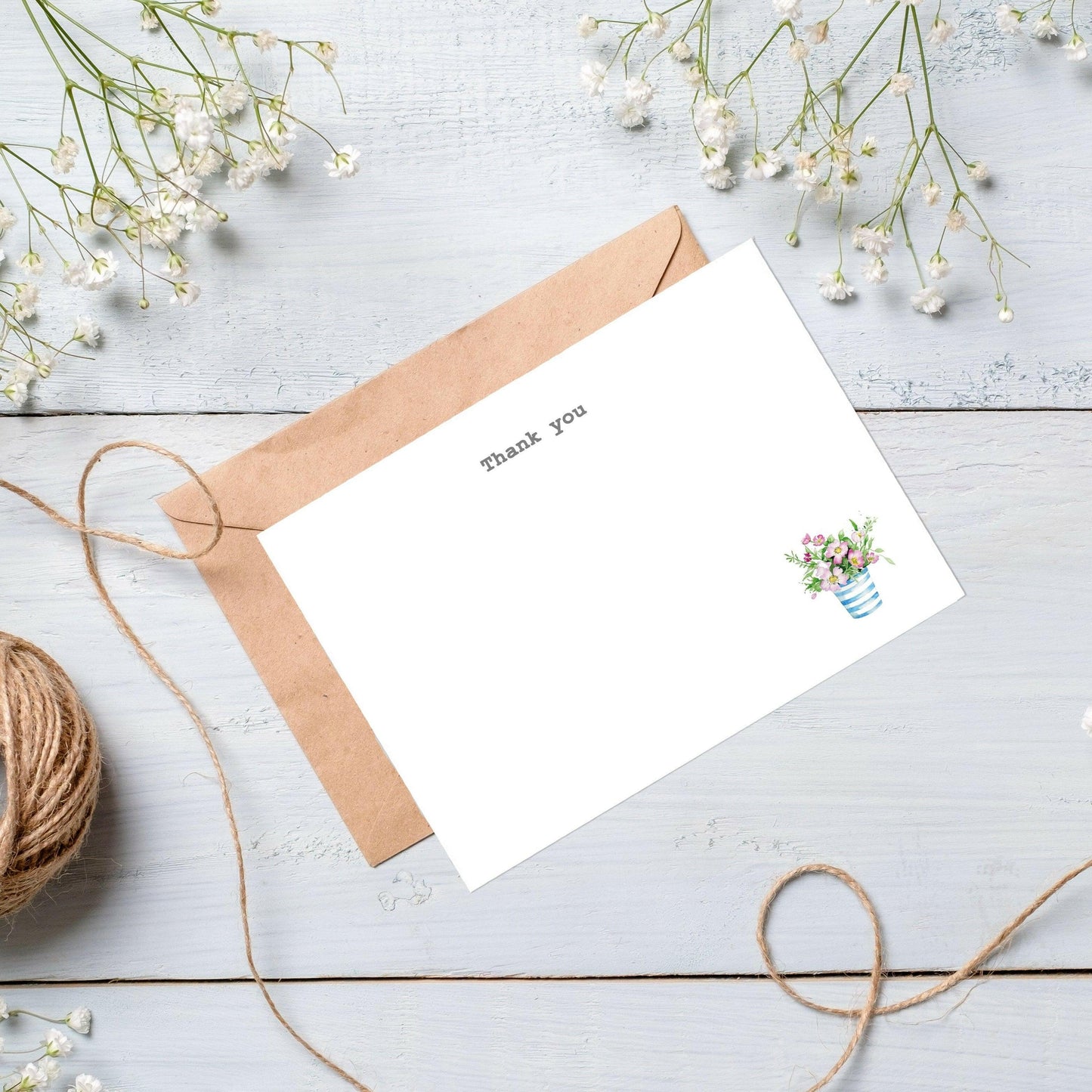 Flower Pot Note Cards - Crumble and Core