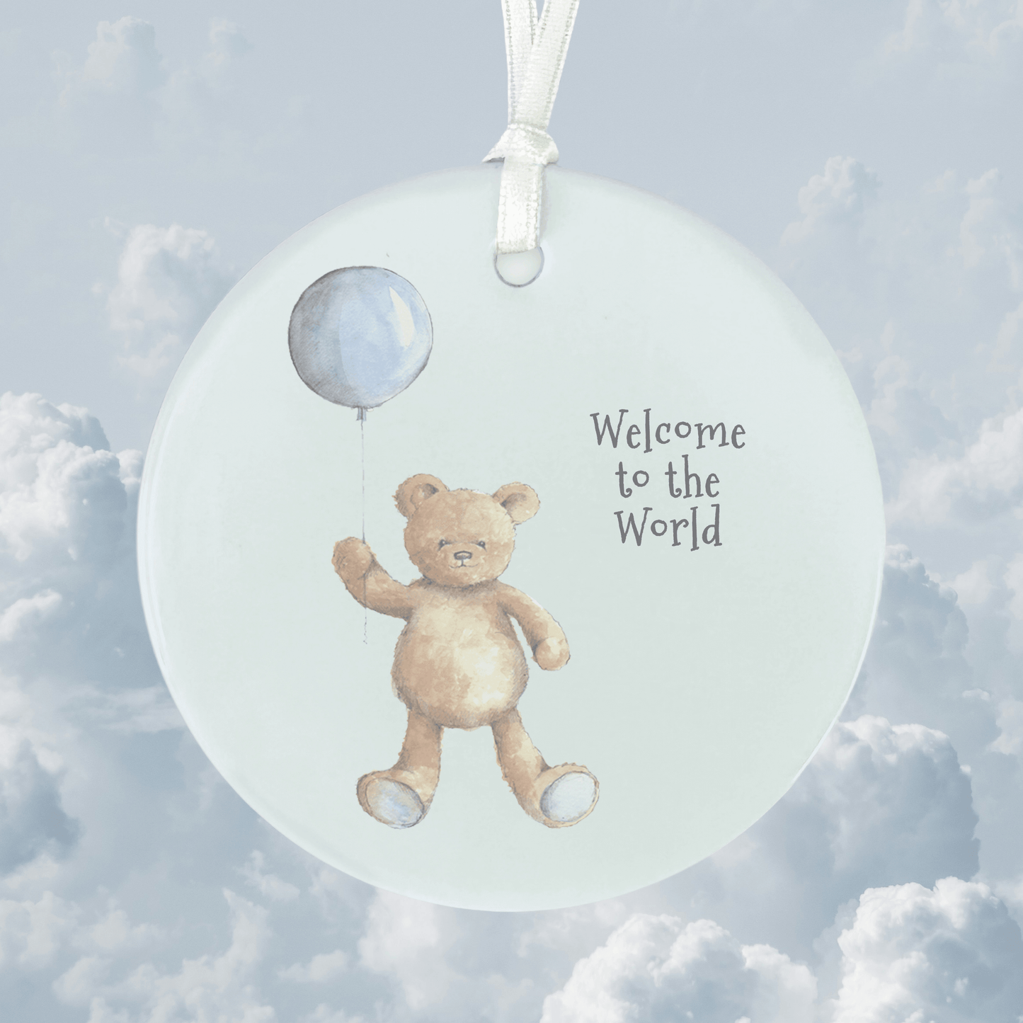 Hanging Decoration - Baby Boy Gift - Baby Keepsake - Nursery Decor - Crumble and Core