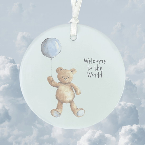 Hanging Decoration - Baby Boy Gift - Baby Keepsake - Nursery Decor - Crumble and Core
