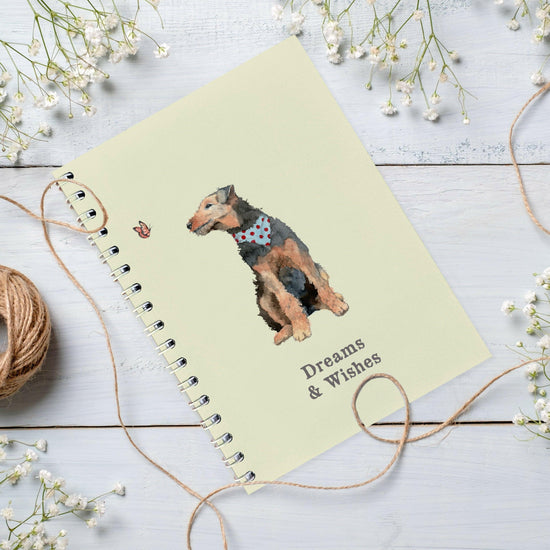 Wire Bound Notebook - Cute Dog Lovers Gift - Ideal Gift for Pet Enthusiasts - Crumble and Core