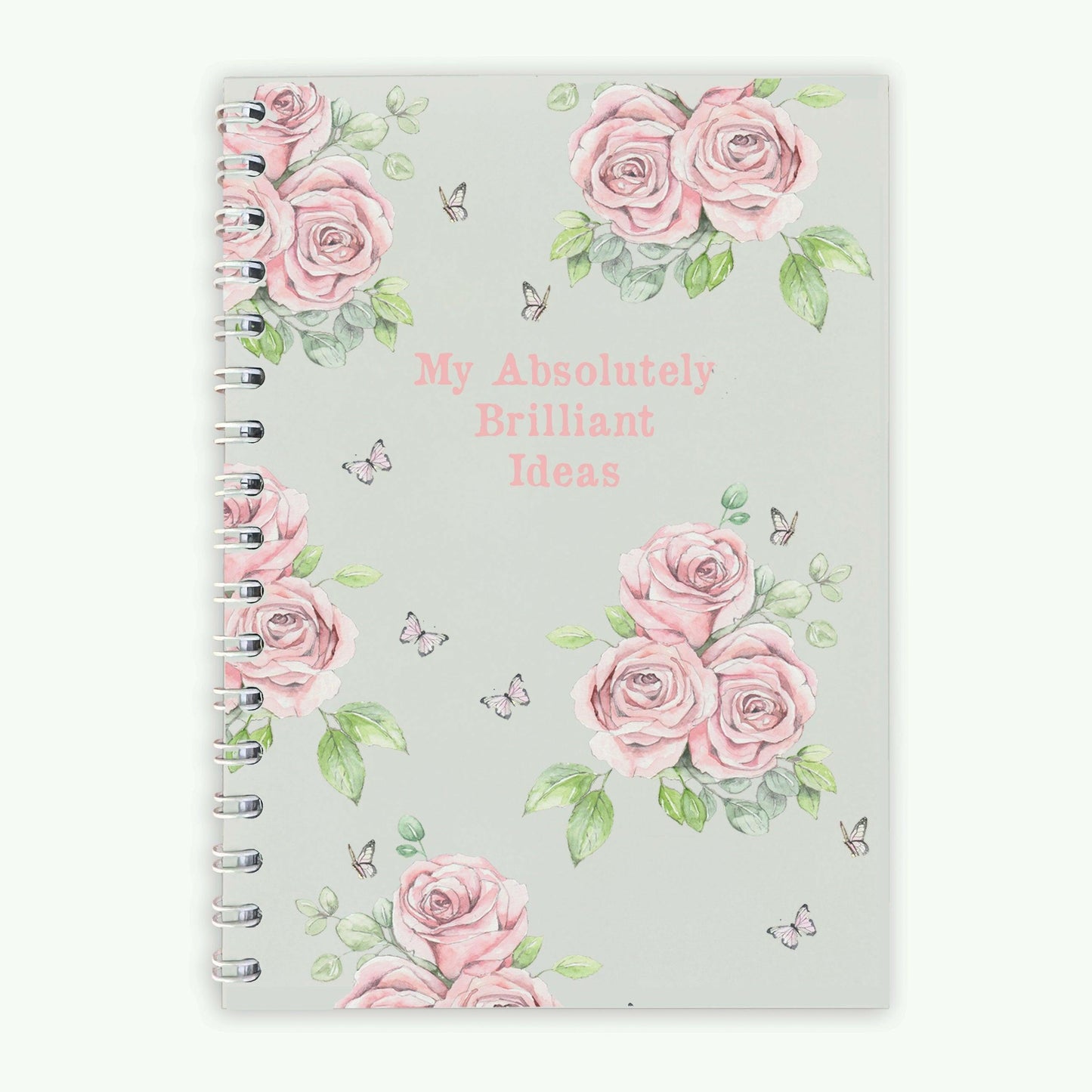 Wire-Bound Notebook for Capturing Brilliant Ideas - Floral Gift for Her - Crumble and Core