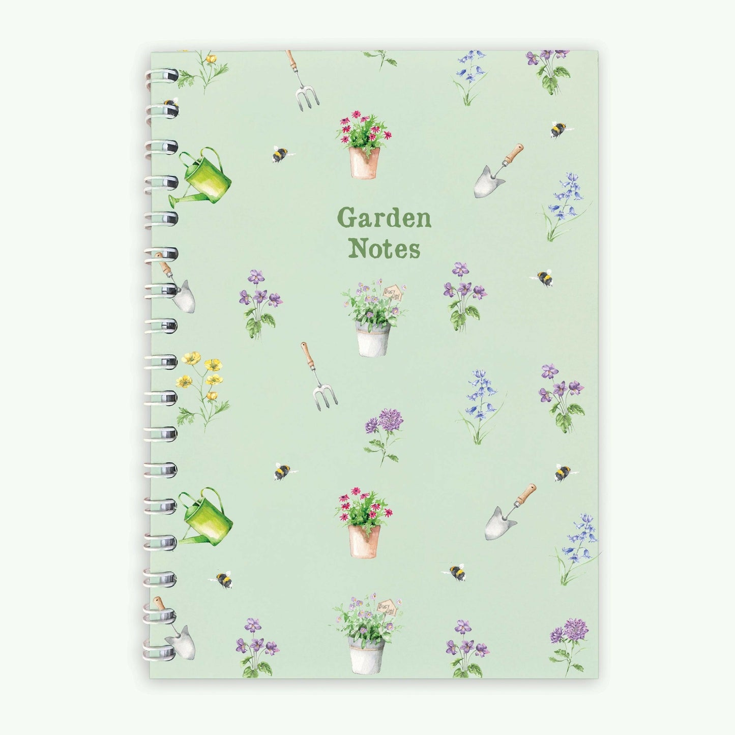 Wire Bound Notebook for Creative Planning - Garden Design - Gardeners Gift - Crumble and Core