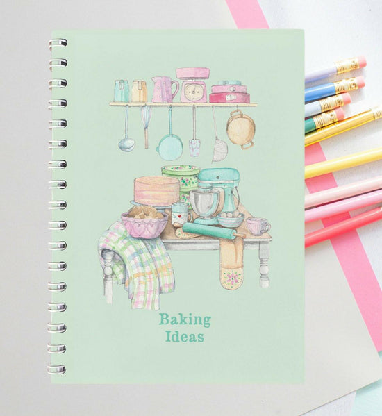 Wire Bound Baking Recipe Notebook - Journal for Notes and Culinary Creations - Cooking Gift - Crumble and Core