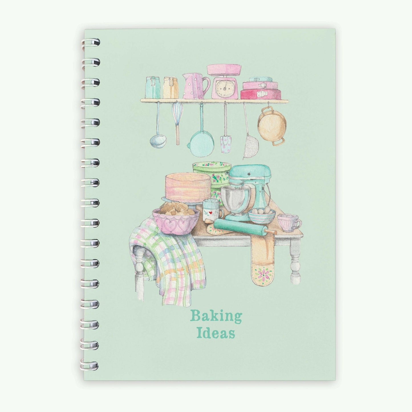 Wire Bound Baking Recipe Notebook - Journal for Notes and Culinary Creations - Cooking Gift - Crumble and Core