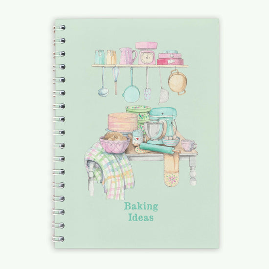 Wire Bound Baking Recipe Notebook - Journal for Notes and Culinary Creations - Cooking Gift - Crumble and Core
