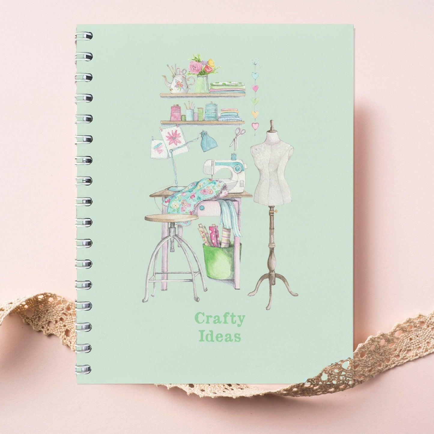 Wire Bound Notebook for Creative Note-Taking - Stylish Craft Design Shop Now - Crumble and Core