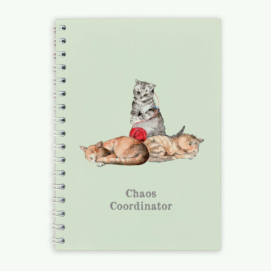 Wire Bound Notebook for Cat Lovers - Perfect for Notes and Journaling - Cat-Themed Gift - Crumble and Core