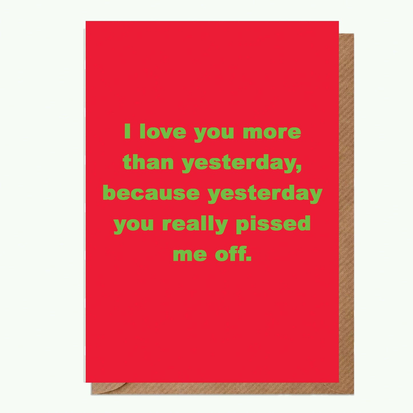 I Love You More A6 Greeting Card - Crumble and Core