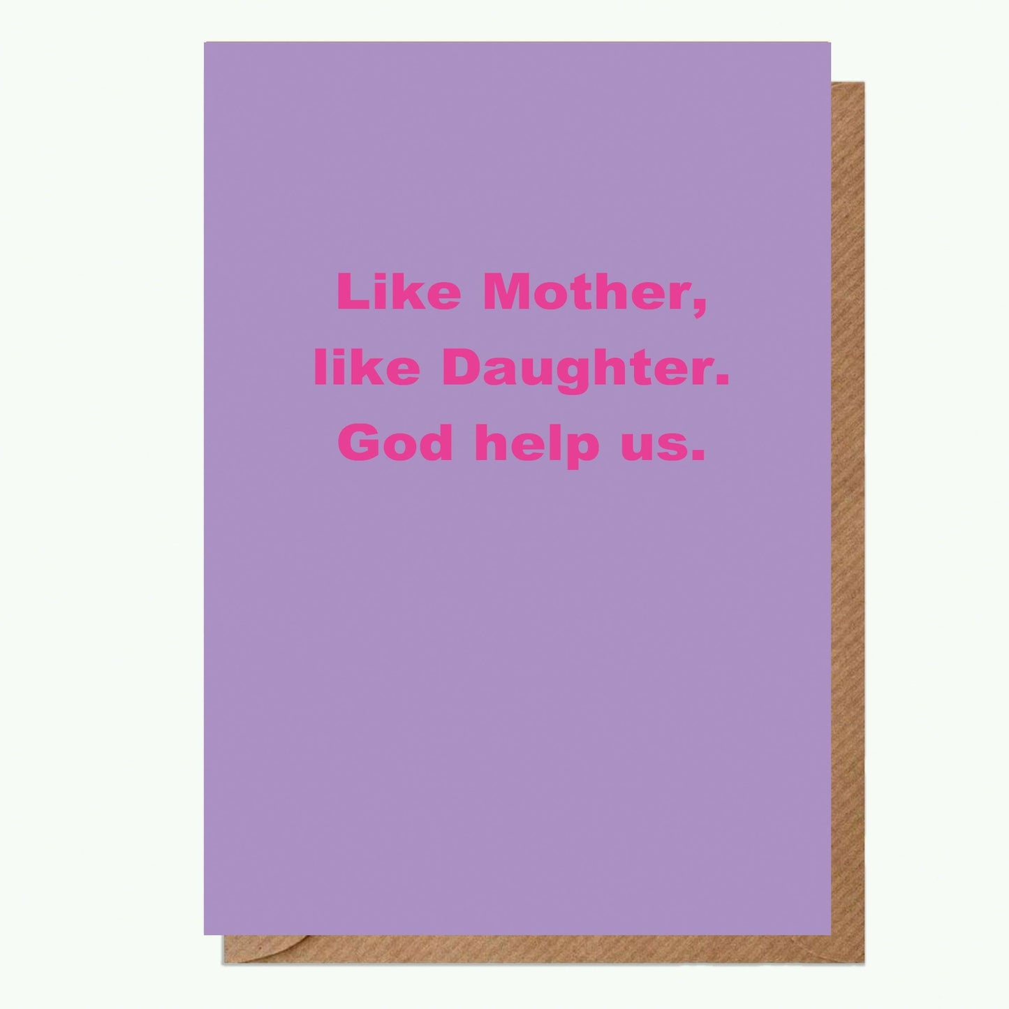Like Mother Like Daughter A6 Greeting Card - Crumble and Core