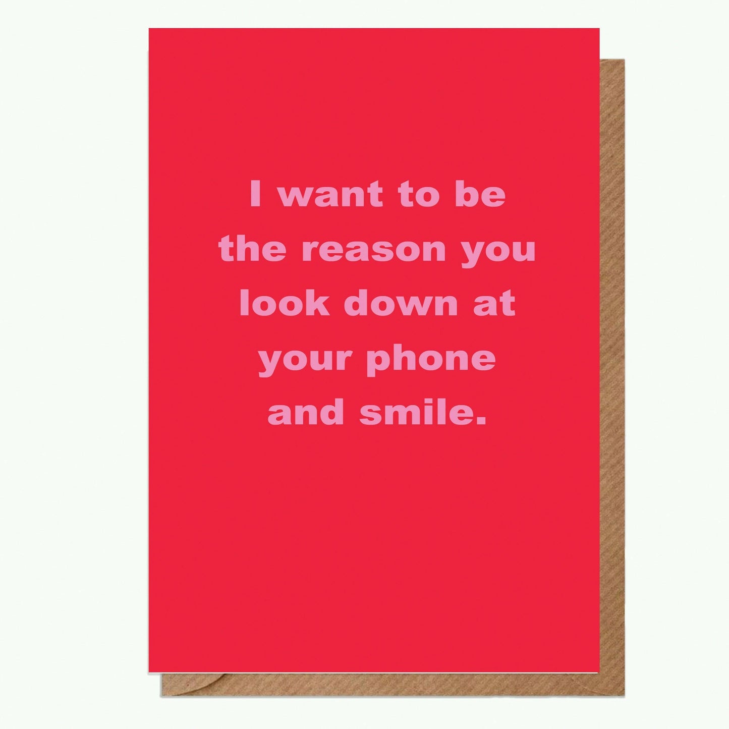 Humorous Valentines Day Card for Partner - Funny Love Card - I Want To Be The Reason Greeting Card - Love Card - Crumble and Core