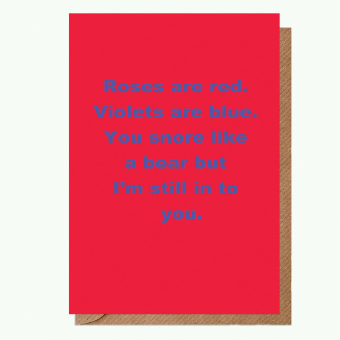Roses Are Red - Humorous Valentines Day Card - Card for Partner - Funny Love Greeting Card - Love Card - Crumble and Core