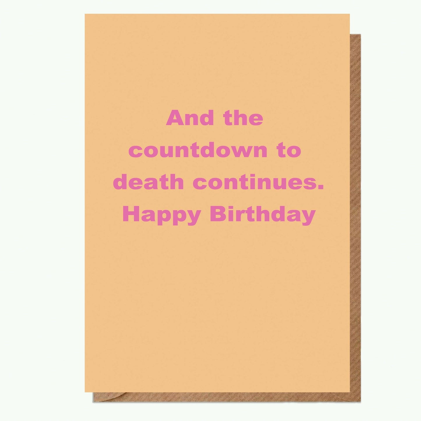 And The Count Down A6 Greeting Card - Crumble and Core