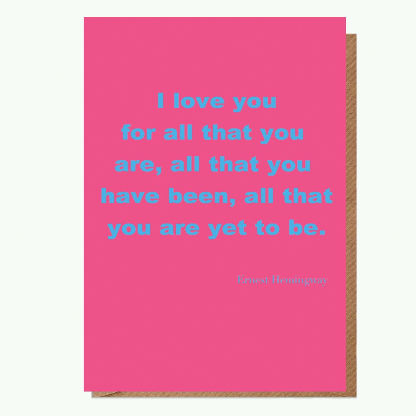 I Love You For All Humorous Valentines Day Card for Partner Funny Love Greeting Card with Heart Design - Love Card - Crumble and Core