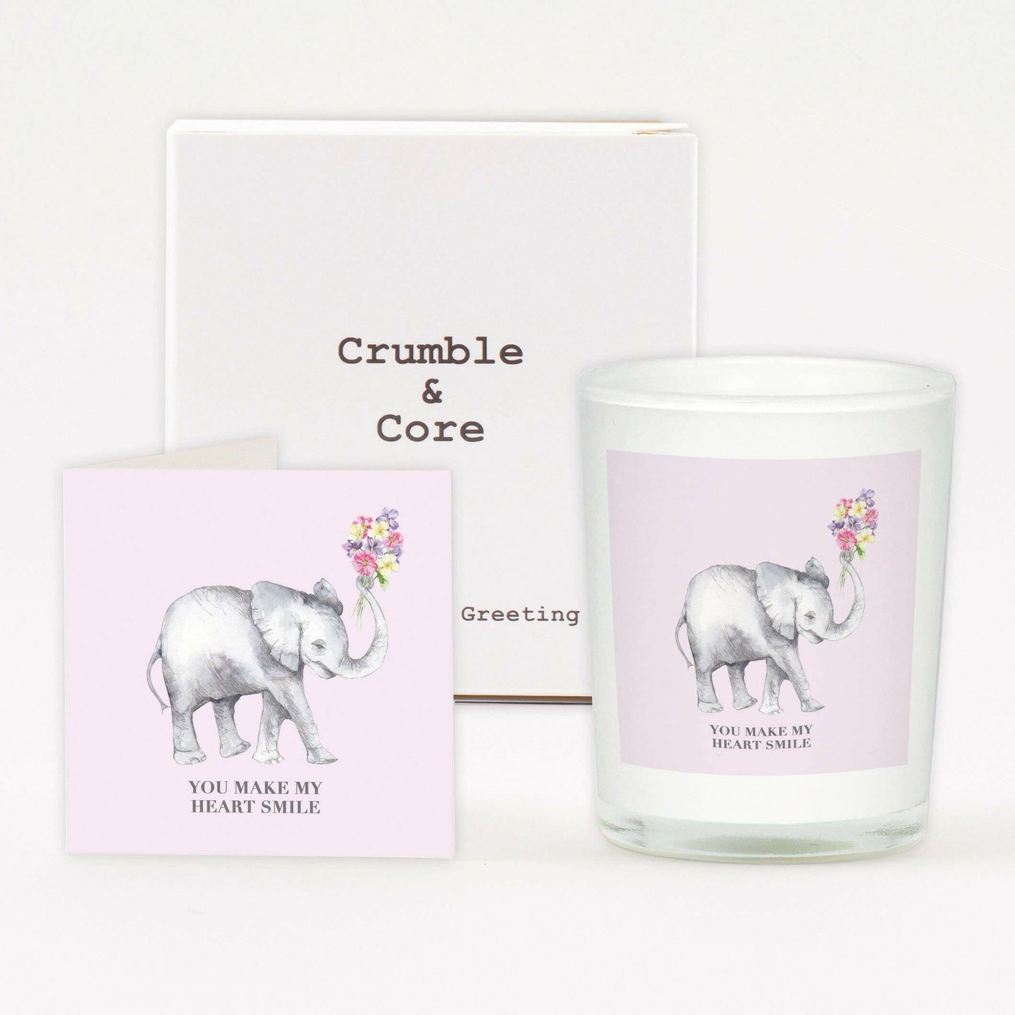 Boxed Candle Unique Scented Candle Greeting Card - Perfect Gift for Any Occasion - Crumble and Core