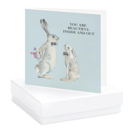 Sterling Silver Stud Earrings on Boxed Card - Cute Gift for Any Occasion - Crumble and Core