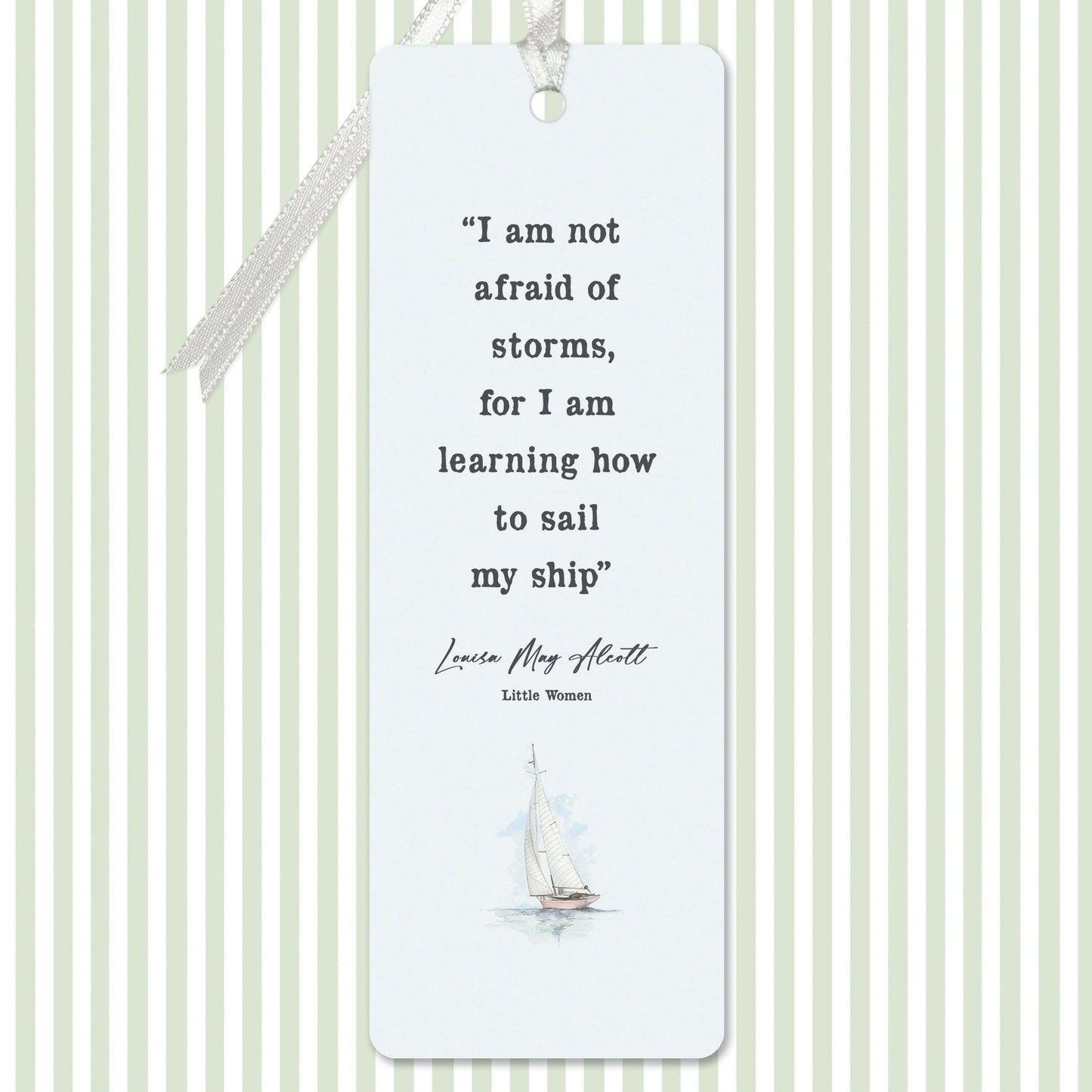 A6 Card & Bookmark Louisa May Alcott - Crumble and Core