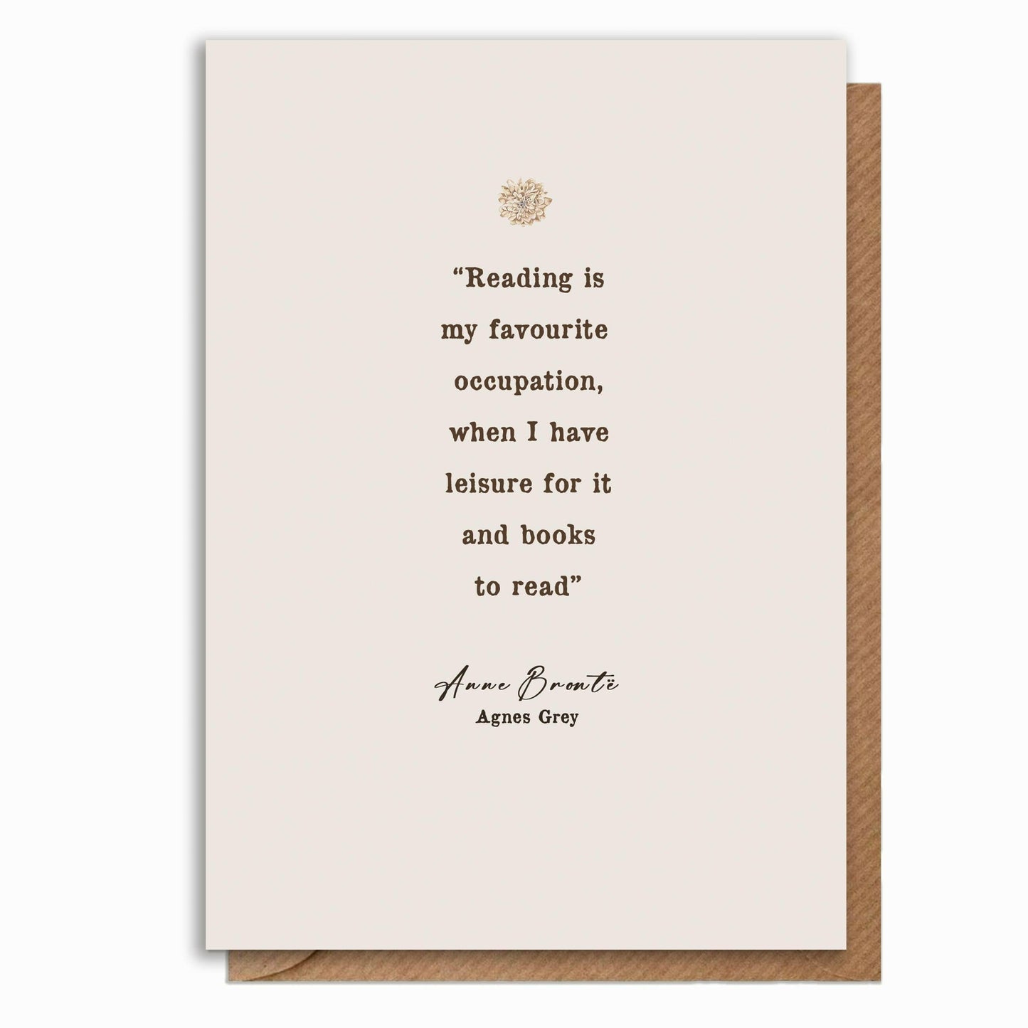 A6 Card & Bookmark Anne Brontë - Crumble and Core