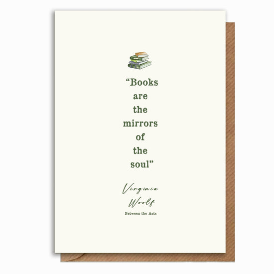 A6 Card & Bookmark Virginia Woolf - Crumble and Core