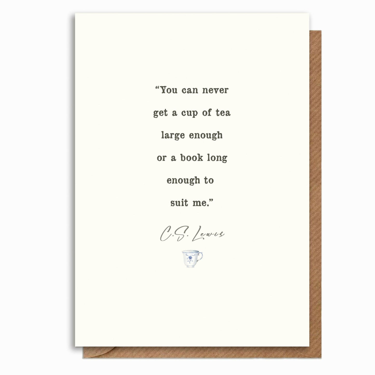 A6 Card & Bookmark C.S Lewis - Crumble and Core