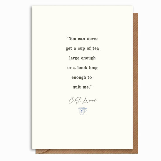 A6 Card & Bookmark C.S Lewis - Crumble and Core